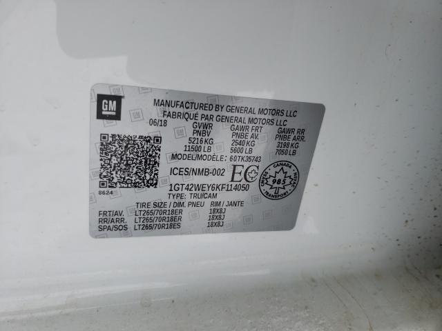 2019 GMC SIERRA K35 1GT42WEY6KF114050