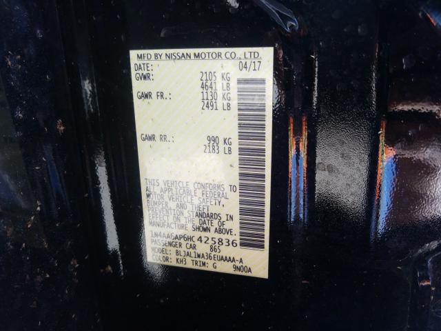 2017 NISSAN MAXIMA 3.5 1N4AA6AP6HC425836