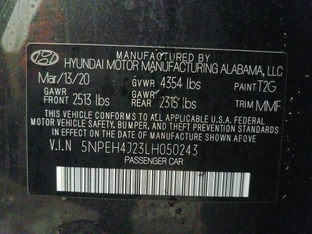 2020 HYUNDAI SONATA LIM 5NPEH4J23LH050243