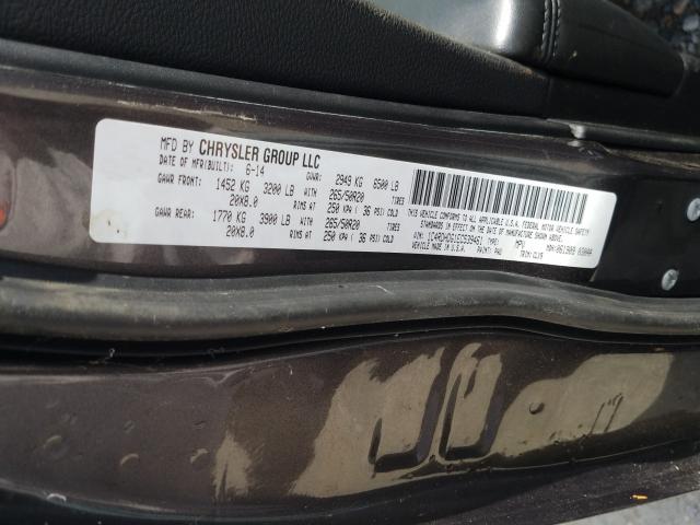 2014 DODGE DURANGO LI 1C4RDHDG1EC539461