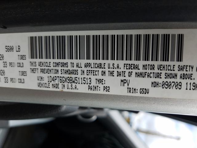 2011 DODGE NITRO DETO 1D4PT6GX9BW511513