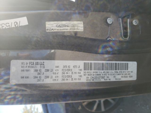 2016 JEEP COMPASS LA 1C4NJDEB1GD733827