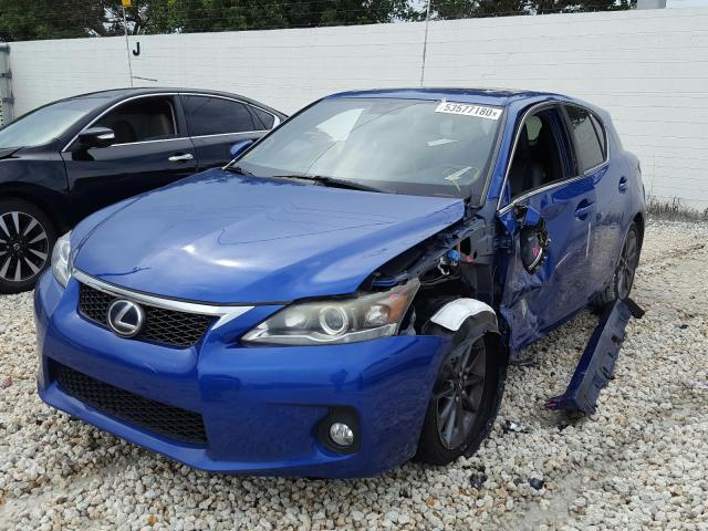 2012 LEXUS CT 200 JTHKD5BH4C2102342