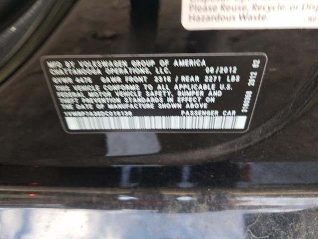 2013 VOLKSWAGEN PASSAT SE 1VWBP7A35DC016136