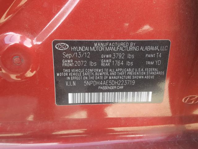 2013 HYUNDAI ELANTRA GL 5NPDH4AE5DH223719