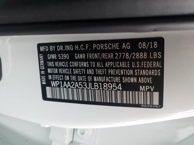 2018 PORSCHE MACAN WP1AA2A53JLB18954