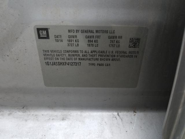 2015 CHEVROLET SONIC LS 1G1JA5SHXF4127317