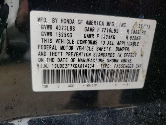 2016 ACURA ILX PREMIU 19UDE2F7XGA014934