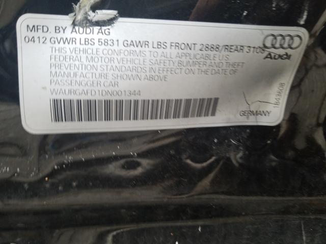 2013 AUDI A8 L QUATT WAURGAFD1DN001344