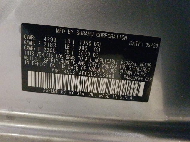 2020 SUBARU IMPREZA 4S3GTAB62L3732968
