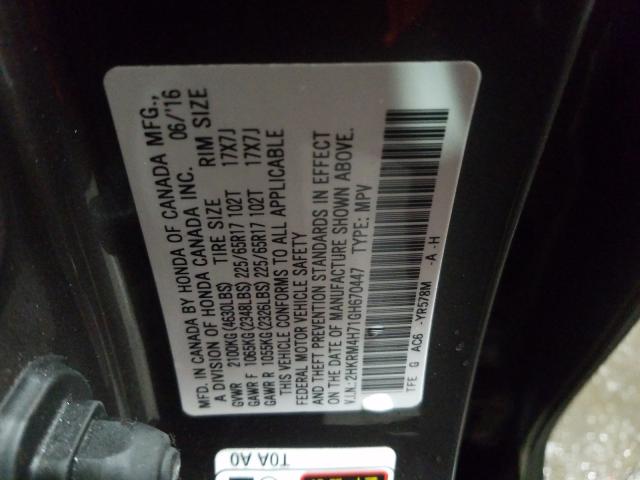 2016 HONDA CR-V EXL 2HKRM4H71GH670447
