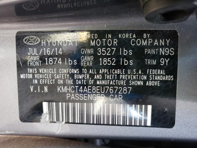 2014 HYUNDAI ACCENT GLS KMHCT4AE8EU767287