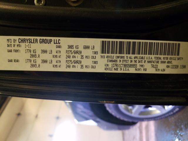 2011 DODGE RAM 1500 1D7RV1CT9BS589955