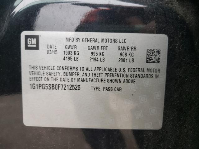 2015 CHEVROLET CRUZE LTZ 1G1PG5SB0F7212525