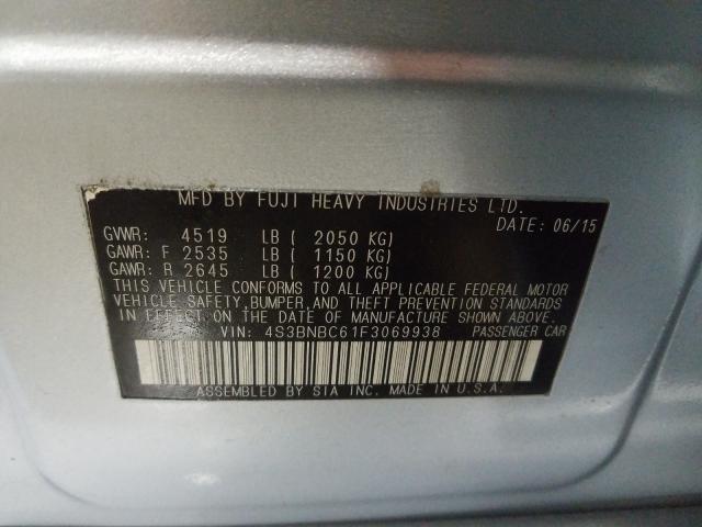 2015 SUBARU LEGACY 2.5 4S3BNBC61F3069938