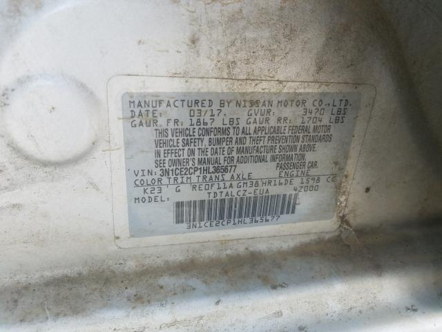 2017 NISSAN VERSA NOTE 3N1CE2CP1HL365677