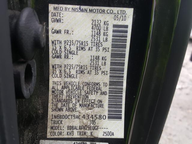 2010 NISSAN FRONTIER K 1N6BD0CT9AC434580