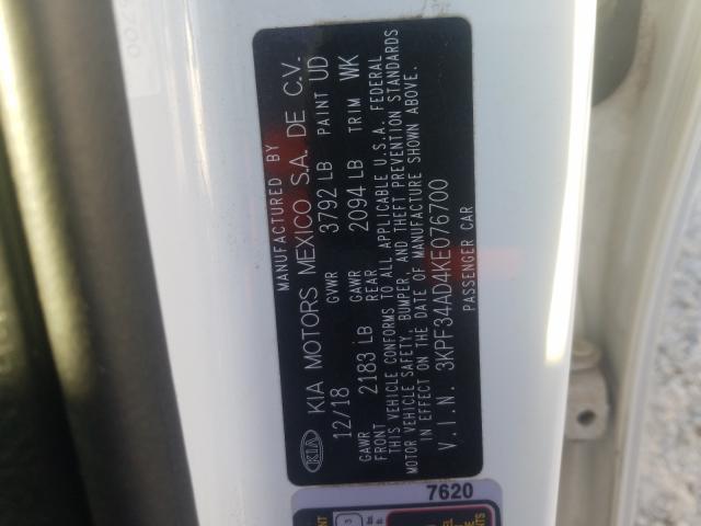 2019 KIA FORTE GT L - 3KPF34AD4KE076700