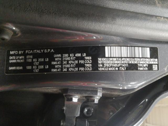 2018 FIAT 500X POP ZFBCFYAB5JP714311