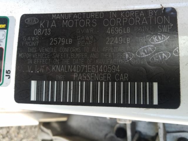 2014 KIA CADENZA PR KNALN4D71E5140594