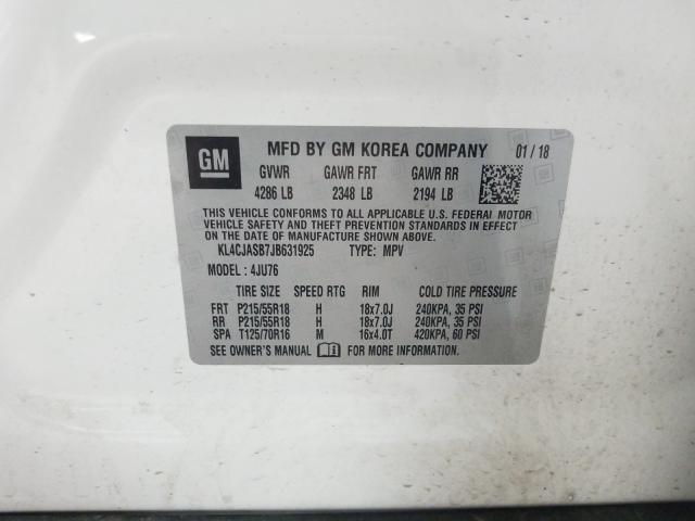 2018 BUICK ENCORE PRE KL4CJASB7JB631925