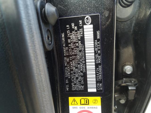 2019 LEXUS ES 350 58ABZ1B15KU024627