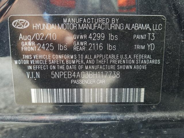 2011 HYUNDAI SONATA 5NPEB4AC3BH117738