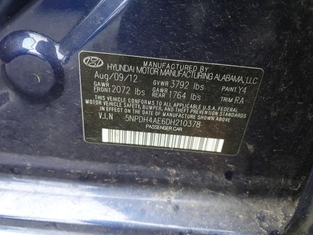 2013 HYUNDAI ELANTRA GL 5NPDH4AE6DH210378