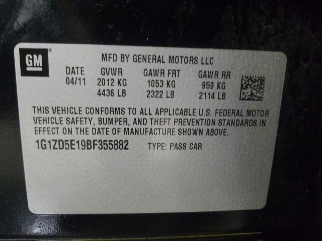2011 CHEVROLET MALIBU 2LT 1G1ZD5E19BF355882
