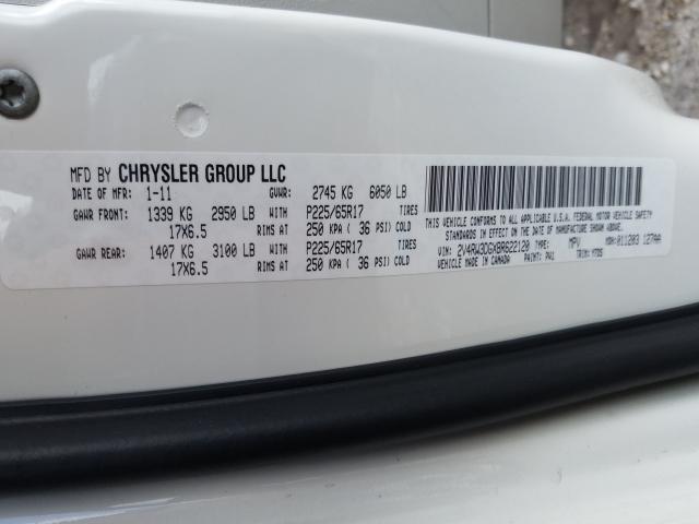 2011 VOLKSWAGEN ROUTAN SE 2V4RW3DGXBR622120