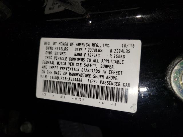 2017 ACURA TLX 19UUB1F35HA004488
