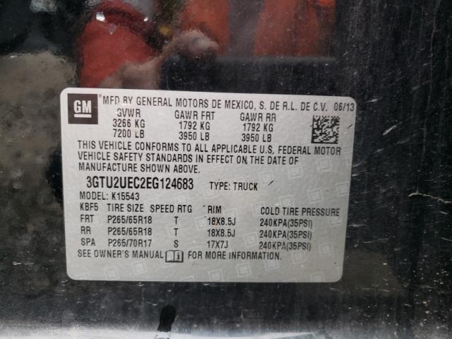 2014 GMC SIERRA K15 3GTU2UEC2EG124683