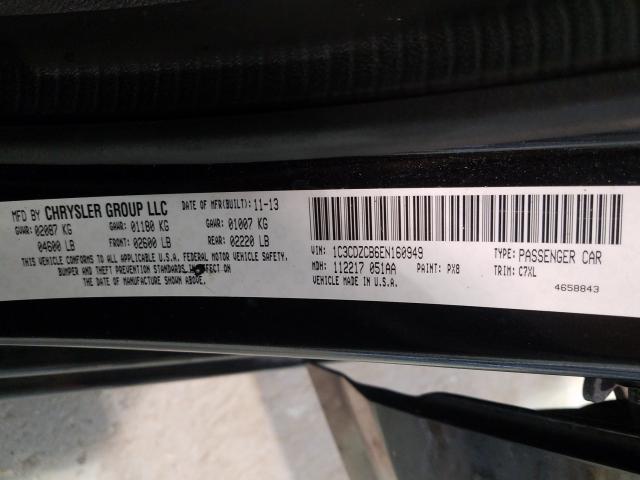2014 DODGE AVENGER SX 1C3CDZCB6EN160949