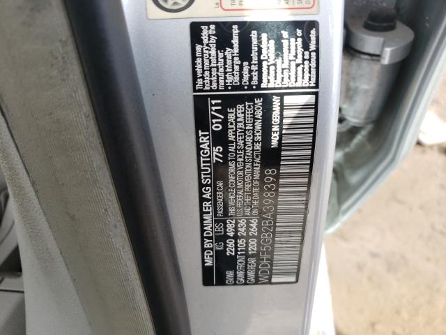 2011 MERCEDES-BENZ E 350 WDDHF5GB2BA398398