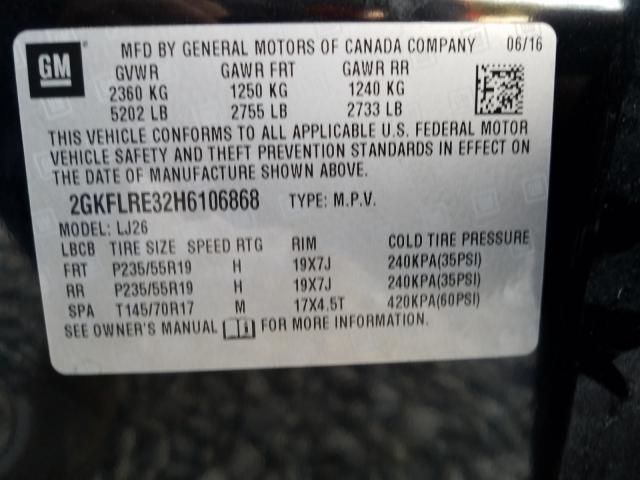2017 GMC TERRAIN DE 2GKFLRE32H6106868