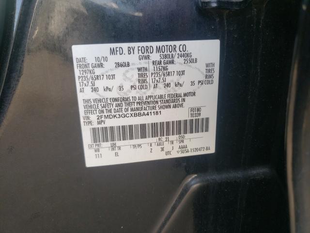 2011 FORD EDGE SE 2FMDK3GCXBBA41181