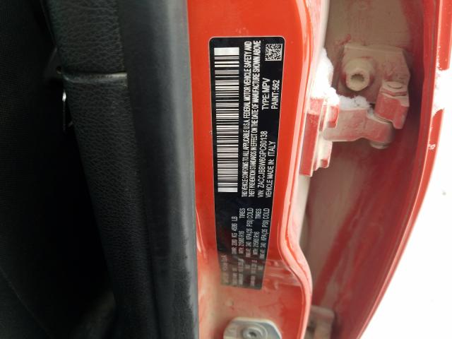 2016 JEEP RENEGADE L ZACCJBBW6GPC60138