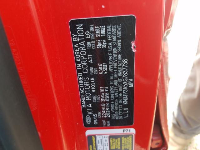 2016 KIA SOUL + KNDJP3A5XG7837738