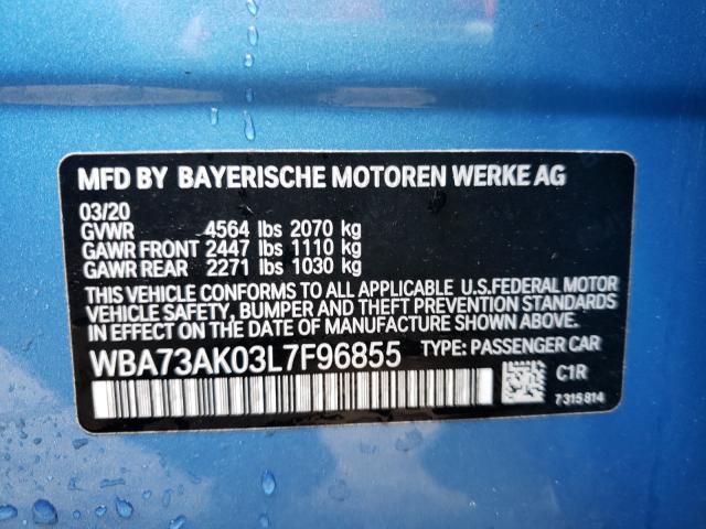 2020 BMW 228XI WBA73AK03L7F96855