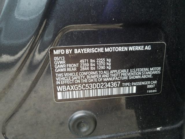 2013 BMW 528 I WBAXG5C53DD234367