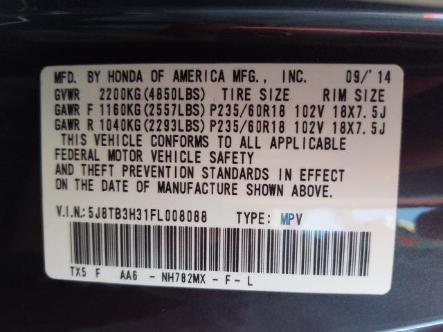 2015 ACURA RDX 5J8TB3H31FL008088