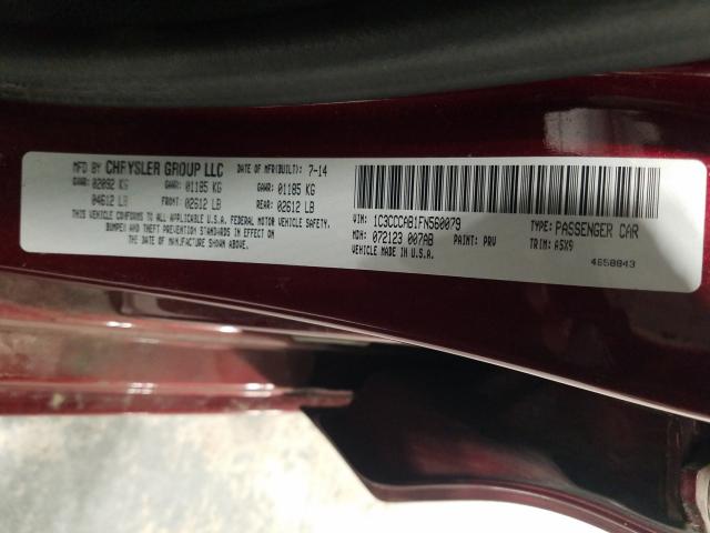 2015 CHRYSLER 200 LIMITE 1C3CCCAB1FN560079