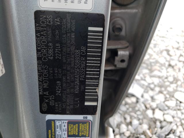 2015 KIA OPTIMA HYB KNAGN4AD5F5089338