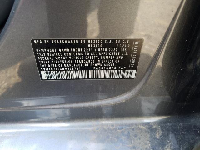 2013 VOLKSWAGEN JETTA GLI 3VW467AJ3DM235721
