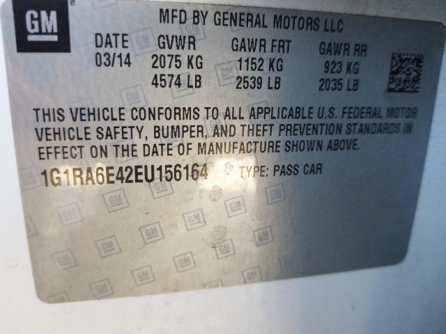 VIN 1G1RA6E42EU156164 2014 Chevrolet Volt no.10