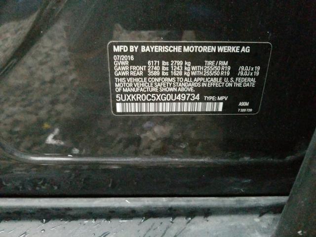 2016 BMW X5 XDRIVE3 5UXKR0C5XG0U49734