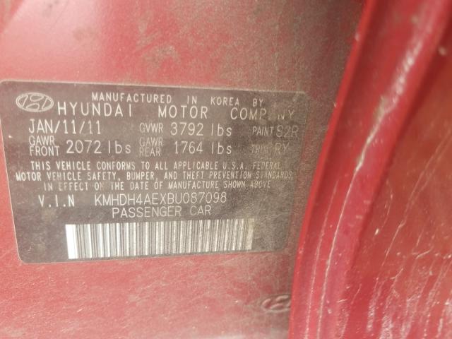 2011 HYUNDAI ELANTRA GL KMHDH4AEXBU087098