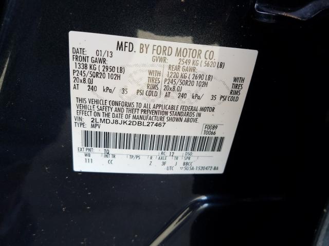 2013 LINCOLN MKX 2LMDJ8JK2DBL27467