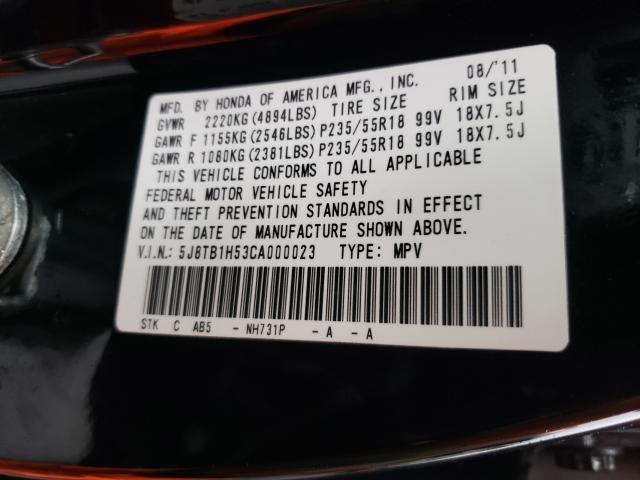2012 ACURA RDX 5J8TB1H53CA000023
