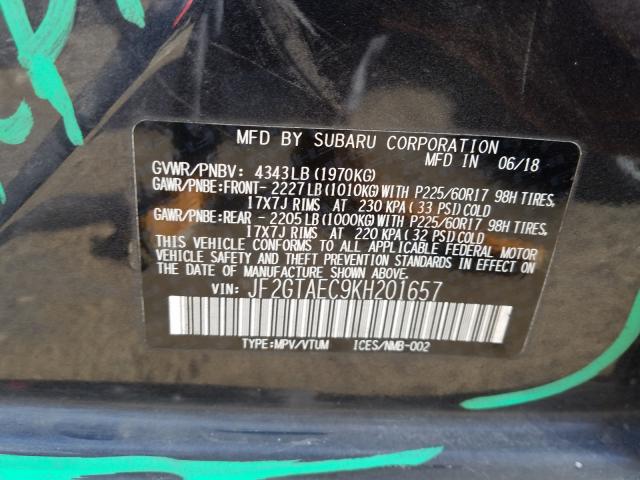 2019 SUBARU CROSSTREK JF2GTAEC9KH201657